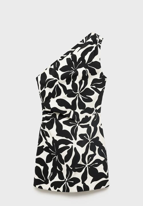MANGO - Vestido Knot - Black