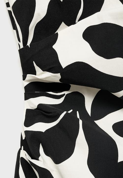 MANGO - Vestido Knot - Black