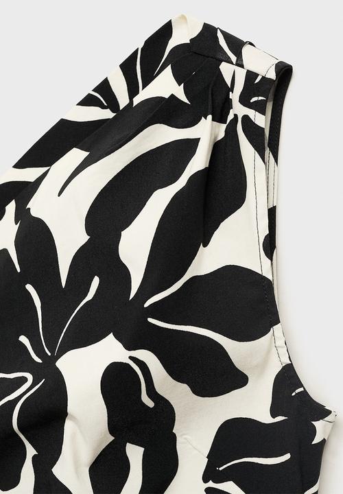 MANGO - Vestido Knot - Black