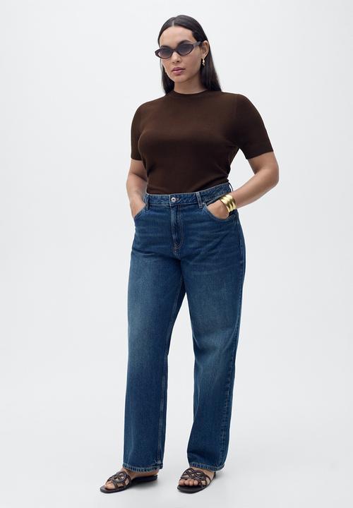 MANGO - Sweater Basic - Dark Brown