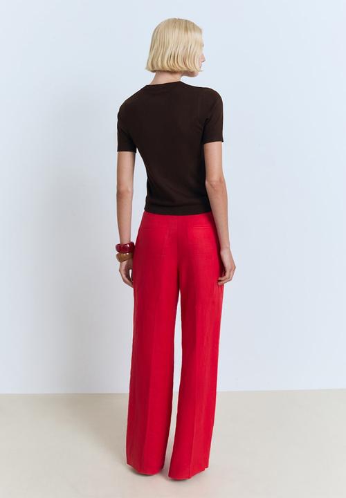 MANGO - Sweater Basic - Dark Brown