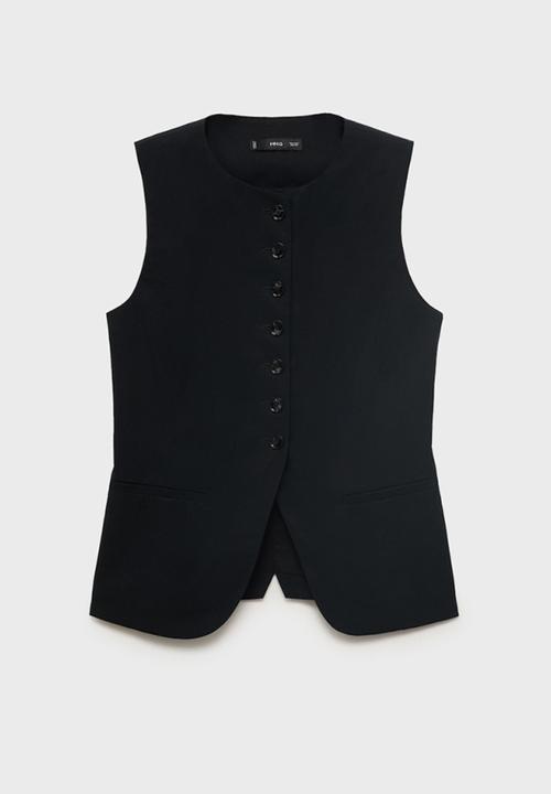 MANGO - Vest Greta - Black