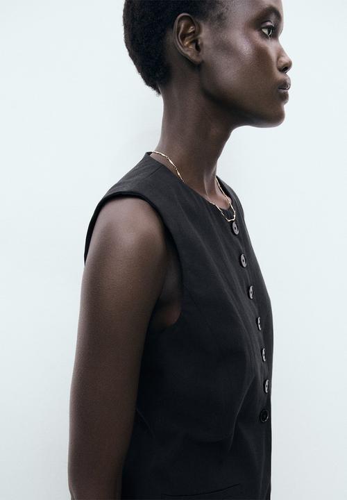 MANGO - Vest Greta - Black
