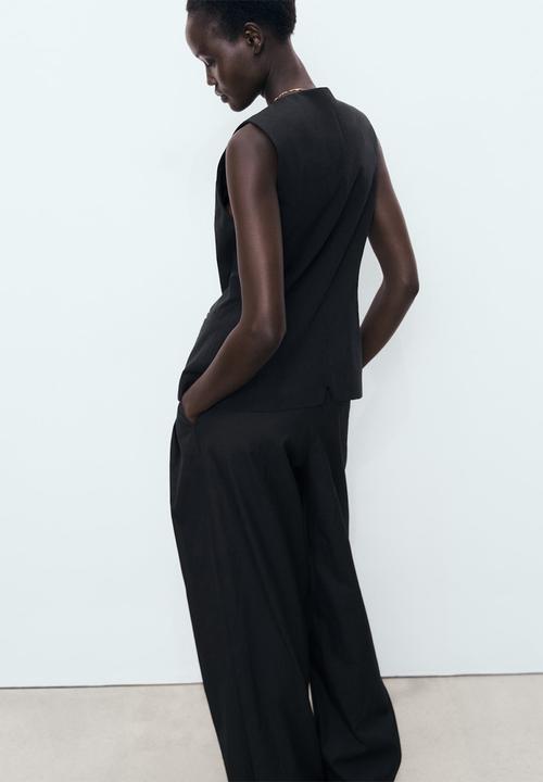 MANGO - Vest Greta - Black