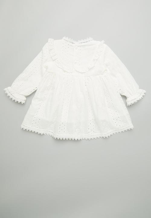 Pop Candy - Anglaise dress - white