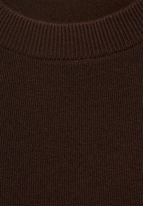 MANGO - Sweater Basic - Dark Brown