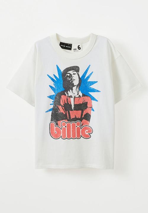 Cotton On - License Drop Shoulder Short Sleeve Tee - Lcn Bra Billie Eilish/Vanilla