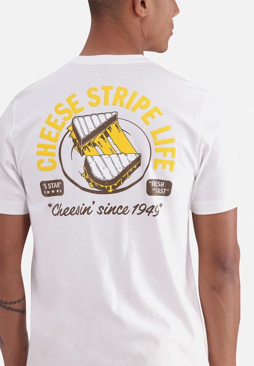 adidas Performance - Food Grilled Cheese Graphic T-Shirt - White