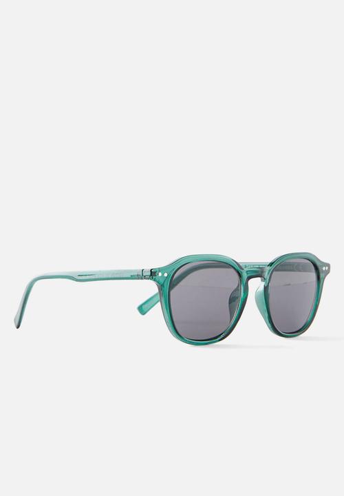 Cotton On - Kids taylor round sunglasses - green/transparent