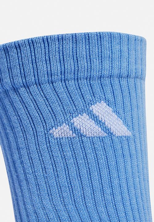 adidas Performance -  Cushioned Crew Socks 6 Pairs -Blues/Green/Ruby