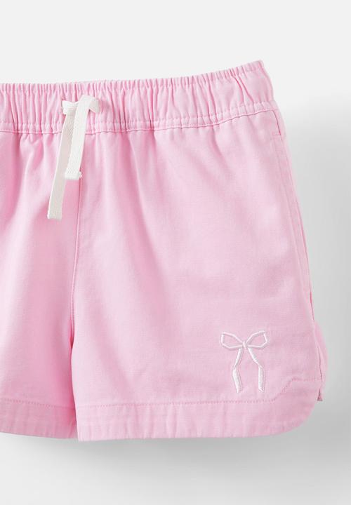 Cotton On - Rosie woven short - fairy pink/bow
