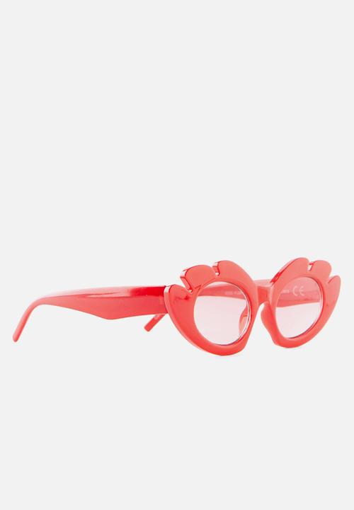 Cotton On - Kids florence flower sunglasses - varsity red
