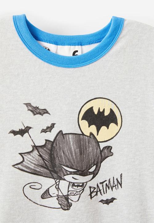 Cotton On - Damon short sleeve pyjama set license - lcn wb cloud marle/batman cartoon