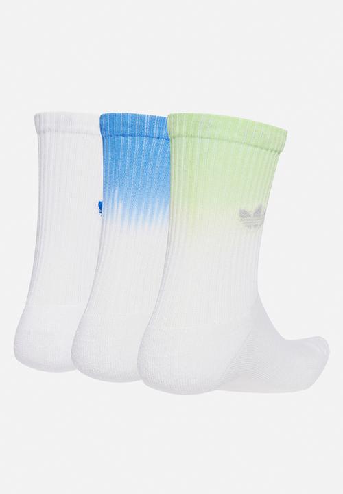 adidas Originals - Ombre Crew Socks 3 Pairs - White