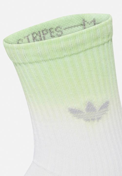 adidas Originals - Ombre Crew Socks 3 Pairs - White