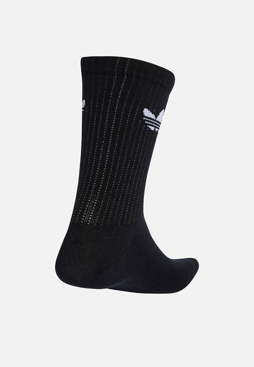 adidas Originals - Reflective Crew Socks 2 Pairs - Black/Refl Silver