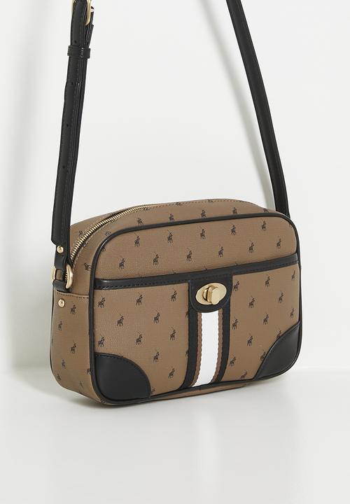 POLO - Oxford crossbody bag - camel