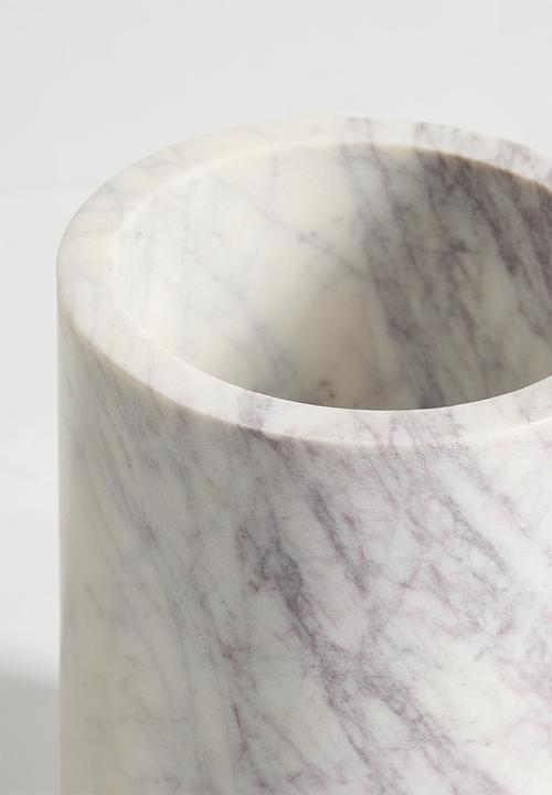 Sixth Floor - Cree marble utensil holder - White