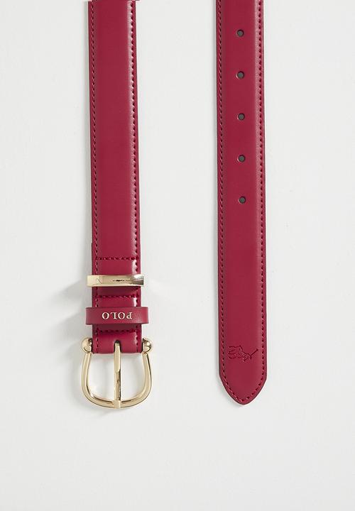 POLO - Rosa belt - burgandy