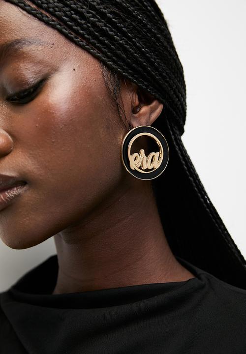 ERA by DJ Zinhle - Diva Earrings - gold & black