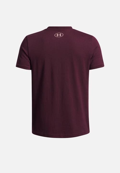 Under Armour - Ua b logo wordmark ss - dark maroon/maroon mist