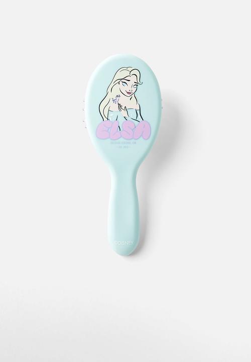 Cotton On - Kids licensed hair brush - lcn dis elsa/ice mint