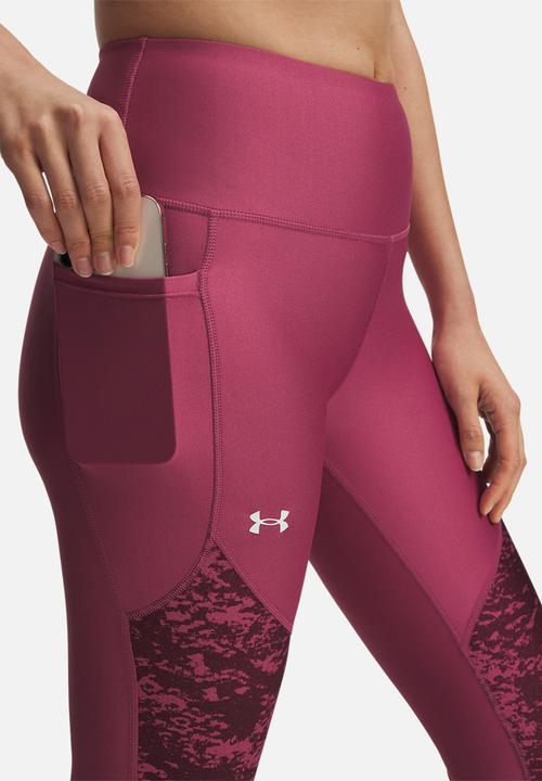 Under Armour - Tech Print Panel Ankle Leg - Burgundy