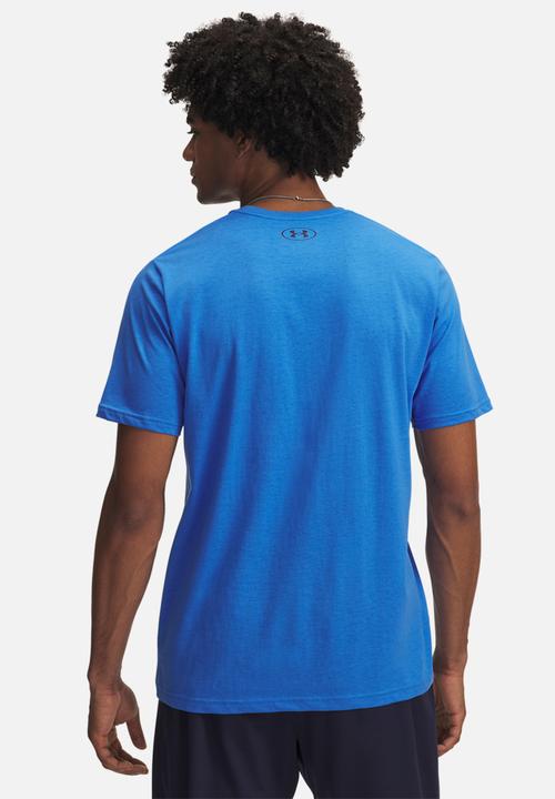 Under Armour - UA TRIPLE STACK LC LOGO SS - Blue Atlantis/ Washed Navy
