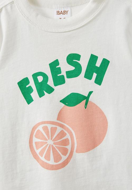 Cotton On - Bobbi short sleeve graphic tee - vanilla/fresh