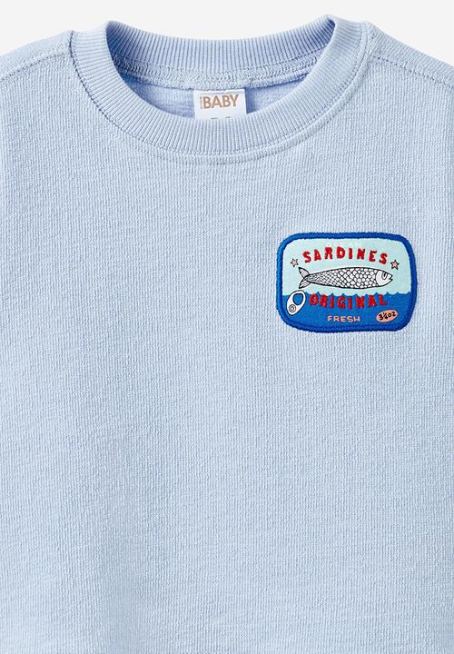 Cotton On - Tyla knit tee -  dawn blue/sardines