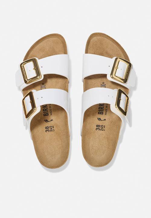Birkenstock - Sydney cushion buckle narrow - patent white