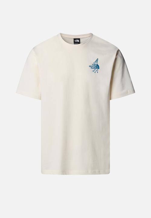 The North Face - S/S Powder Days Relaxed Tee - Graphic - White Dune (QLI)