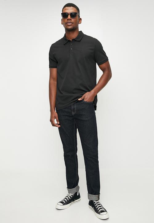 Calvin Klein - Short Sleeve Smooth Cotton Solid Polo - Black
