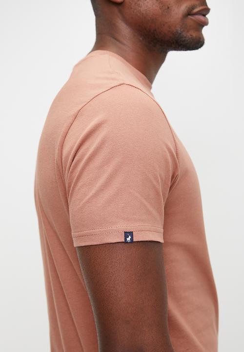 POLO - Lucas essential short sleeve T-shirt - dark pink	