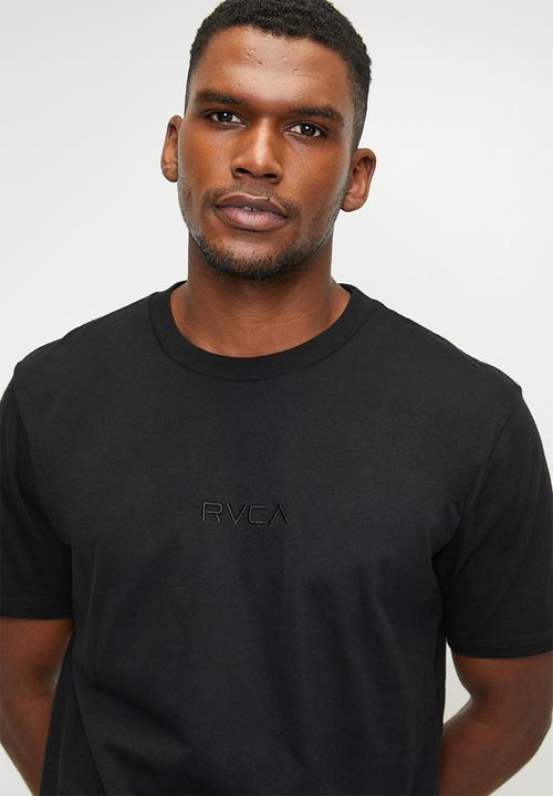 RVCA - Small RVCA Short Sleeve - Black & Black logo