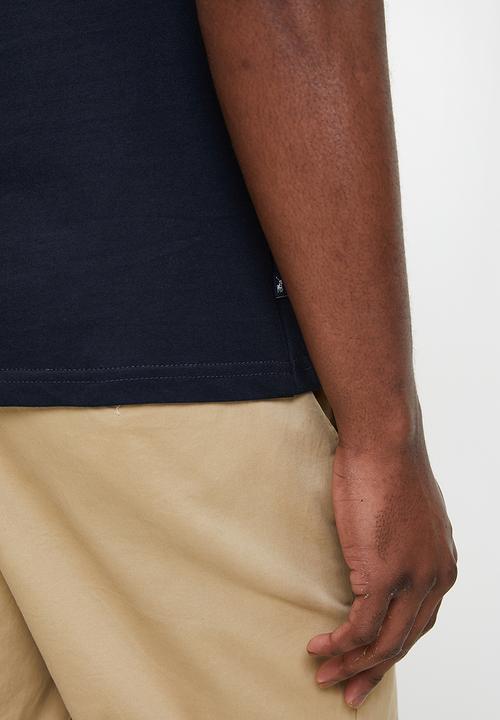 POLO - Nick crew neck graphic T-shirt - navy	