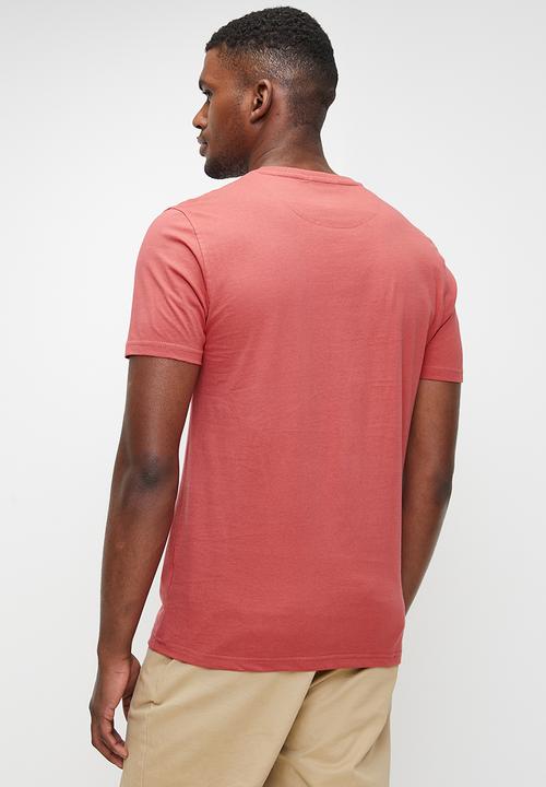 POLO - Emmett printed short sleeve T-shirt - dark pink
