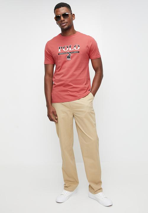 POLO - Emmett printed short sleeve T-shirt - dark pink