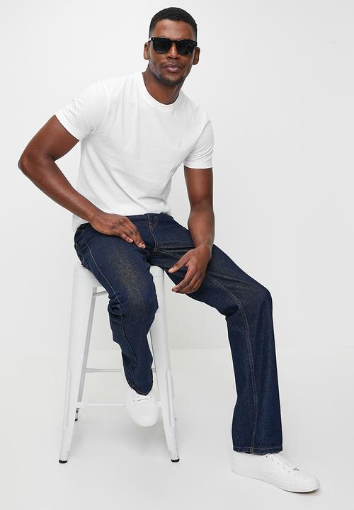 POLO - Clive pjc short sleeve melange tee - white		