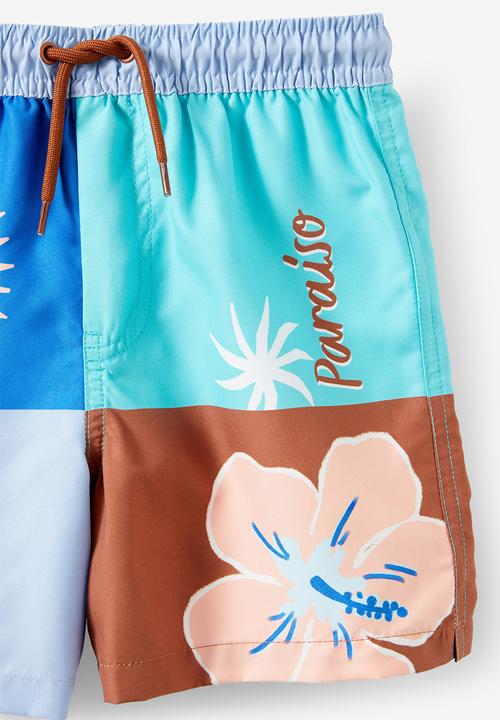 Cotton On - Bailey board short - spliced paraiso