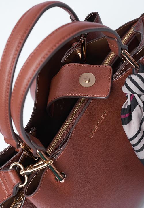 Anne Klein - Exclusive Alissa Satchel With Scarf Bag- Hazelnut