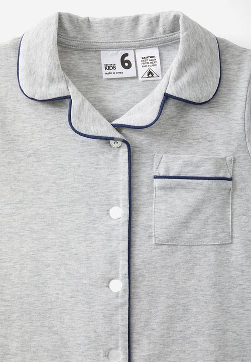 Cotton On - Claydon short sleeve pyjama set - cloud marle