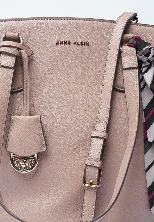 Anne Klein - Exclusive Ingrid Medium Tote With Scarf Bag-Truffle
