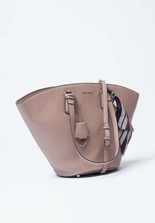 Anne Klein - Exclusive Ingrid Medium Tote With Scarf Bag-Truffle