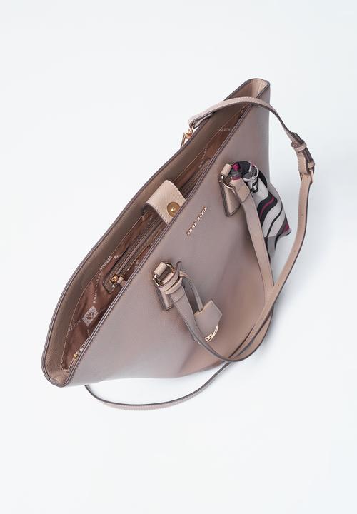 Anne Klein - Exclusive Ingrid Medium Tote With Scarf Bag-Truffle