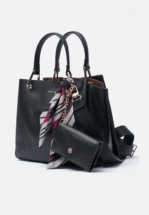 Anne Klein - Exclusive Alissa Satchel With Scarf Bag- Black