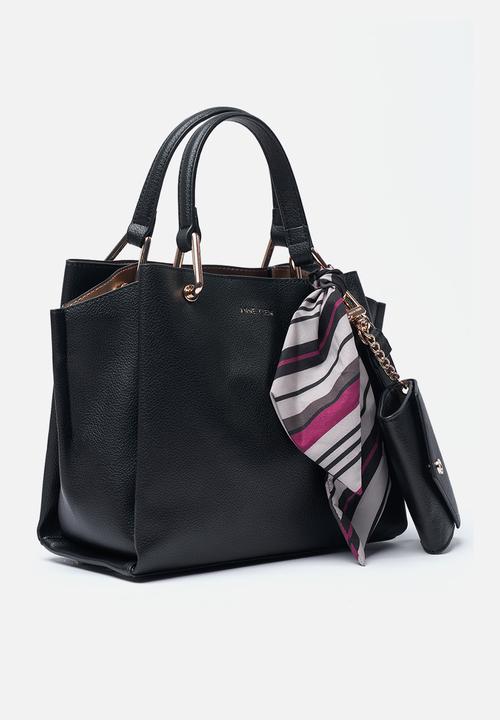 Anne Klein - Exclusive Alissa Satchel With Scarf Bag- Black