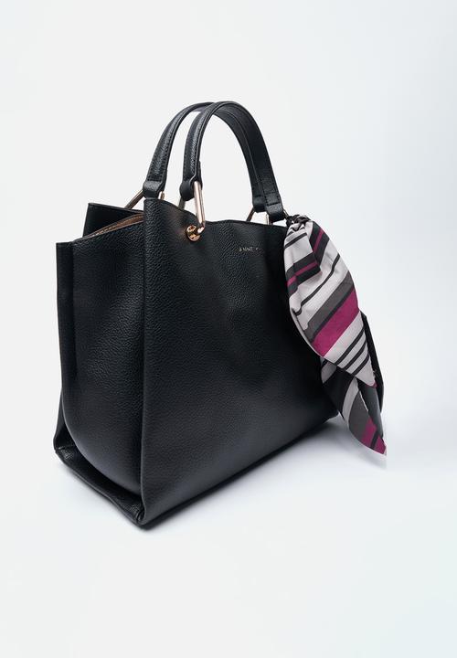Anne Klein - Exclusive Alissa Satchel With Scarf Bag- Black