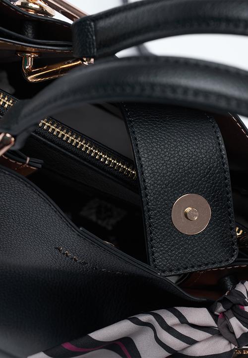Anne Klein - Exclusive Alissa Satchel With Scarf Bag- Black