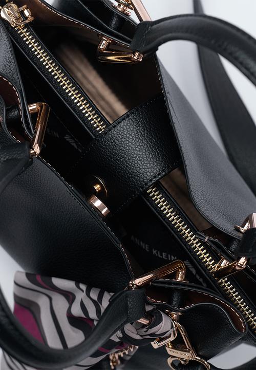 Anne Klein - Exclusive Alissa Satchel With Scarf Bag- Black